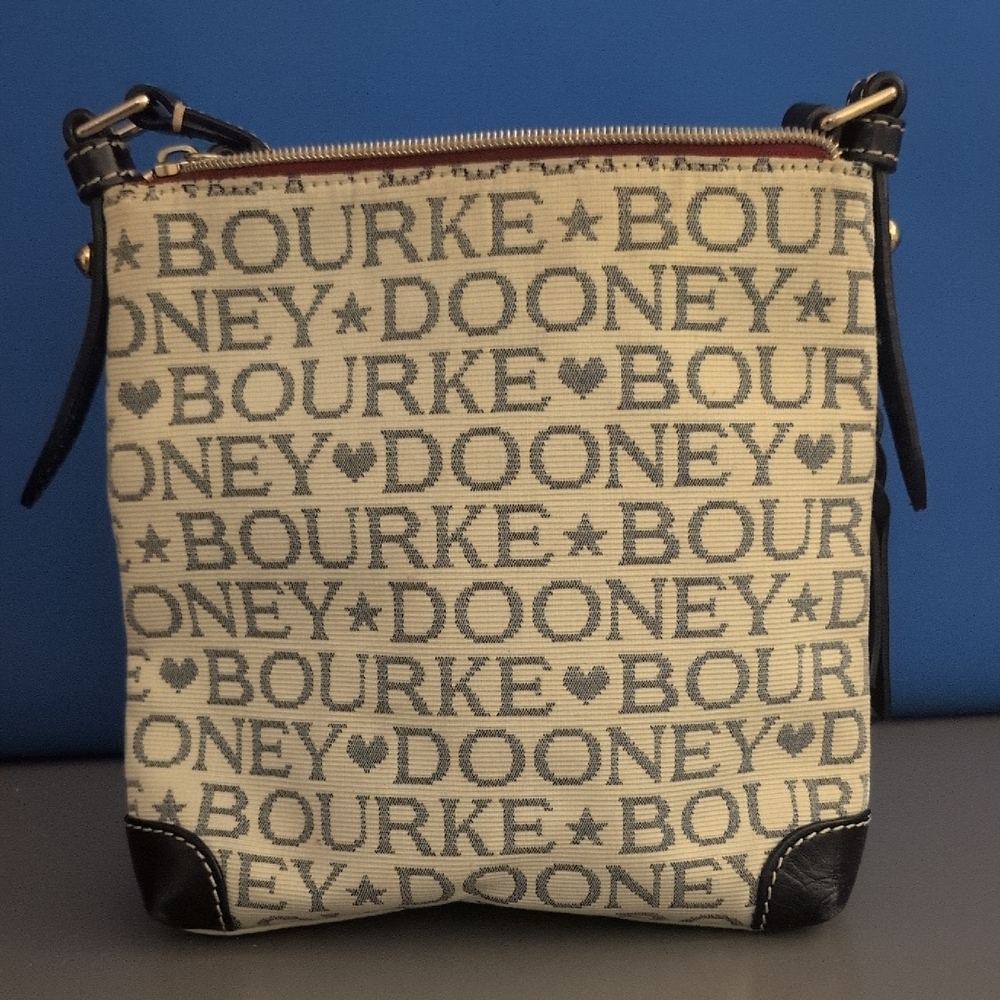 Dooney & Bourke Cream and Black Crossbody Bag
